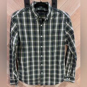 RYE Men’s SLIM Plaid Button Down Casual Shirt - M